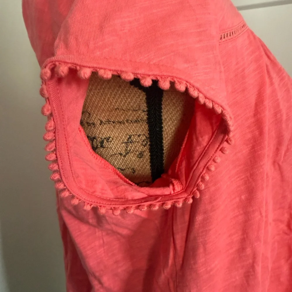 Boden Pink Puff Sleeve Pleated Blouse